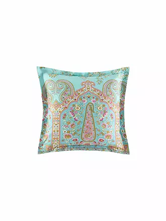 BASSETTI | Housse de coussin INDIAN ROSES 50x50cm Menthe | 